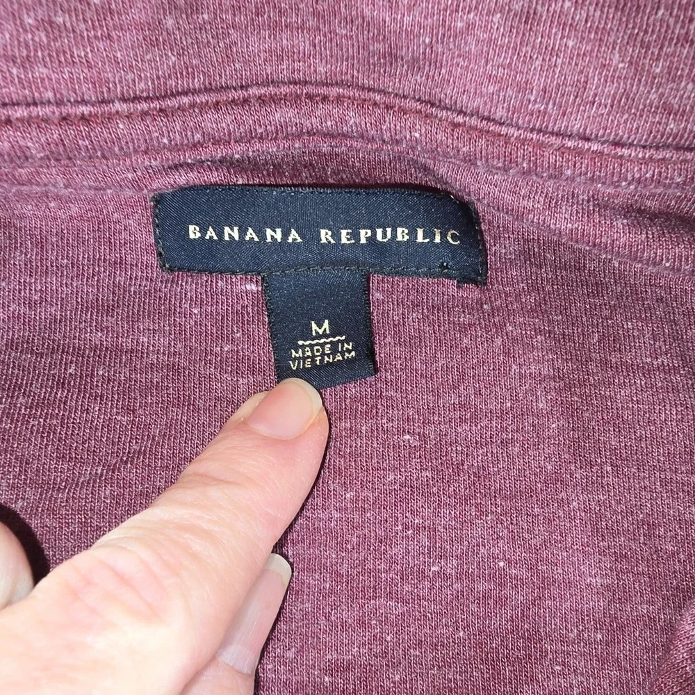 Retro‎ Banana Republic Zip Up Track Jacket, Purple Size M